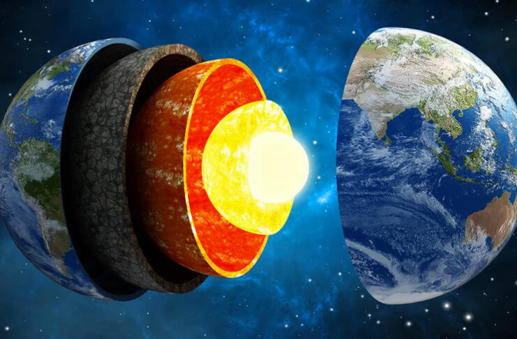 La velocidad de rotación del núcleo terrestre se está deteniendo
